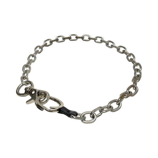 OUR LEGACY Ladon Matte Nickel Wallet Chain Silver