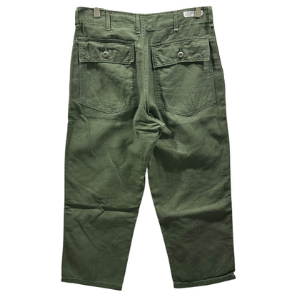US ARMY 70s Vintage OG-107 Cotton Sateen Pants Olive Size 32×29
