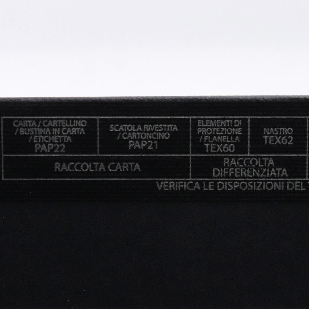 SAINT LAURENT PARIS Cassandra Croc Card Holder Black Card Case Size F
