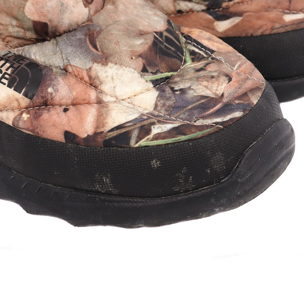Supreme x TNF 16AW Nuptse Bootie Leaf Camo Boots Size 26cm