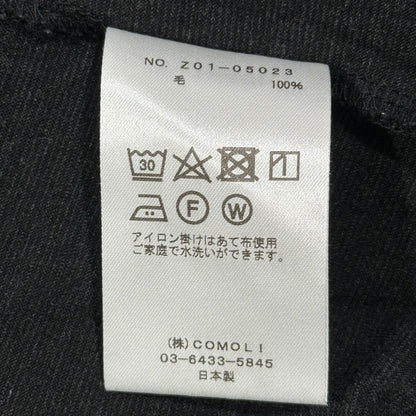 COMOLI 24SS Summer Wool Short T-Shirt Charcoal Size 2