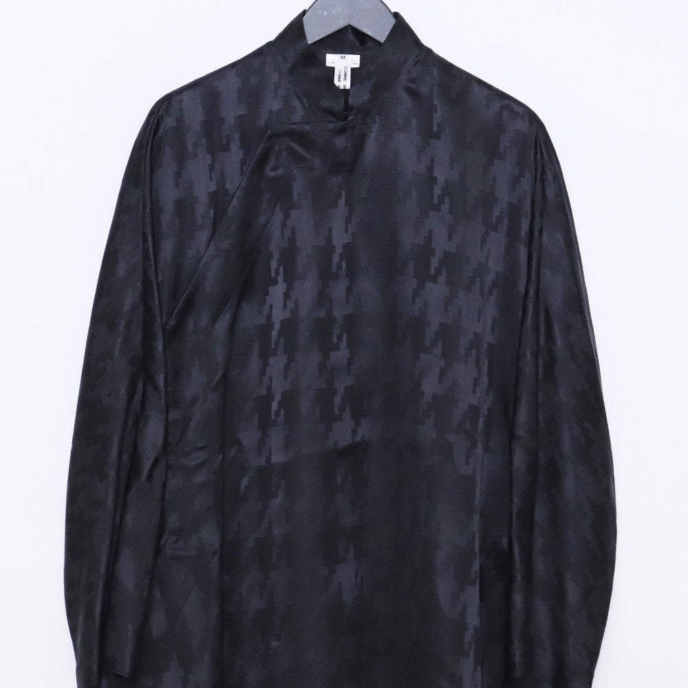 COMME DES GARCONS Lyocell High Collar Black Size M