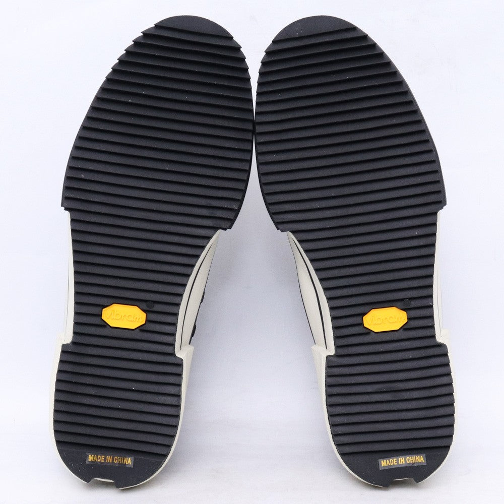 Devoa Black Nylon Low-Cut Sneakers Size 25.5cm