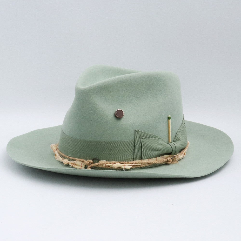 NICK FOUQUET Double Eleven Hat Green Size 7 1/8