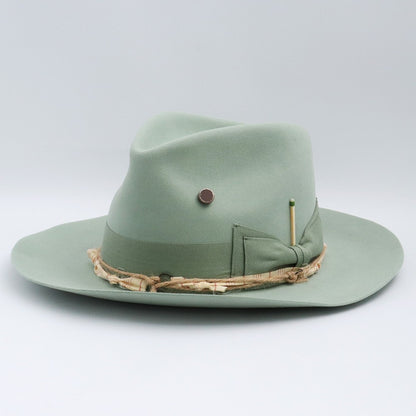 NICK FOUQUET Double Eleven Hat Green Size 7 1/8