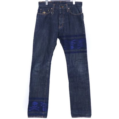MASTERMIND JAPAN mindblow Skull Print Denim Jeans Size S
