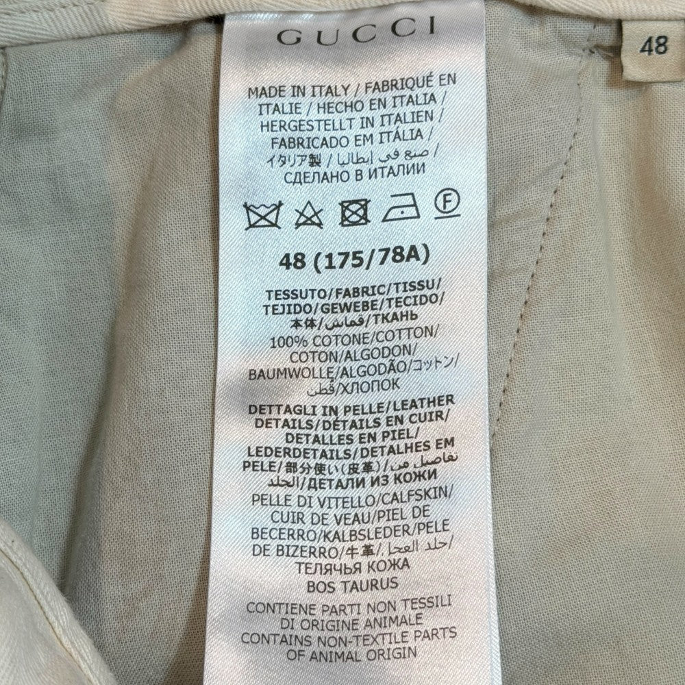 GUCCI 21SS Corduroy Wide Tapered Pants Brown Size 48