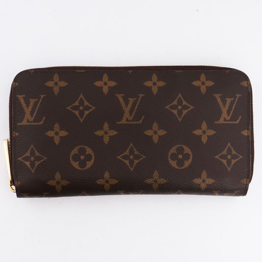 LOUIS VUITTON Monogram Zippy Wallet Brown Size F