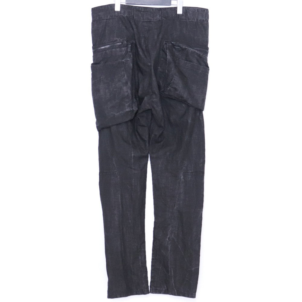 Nude: Masahiko Maruyama Linen India Ink Cargo Pants Size 3