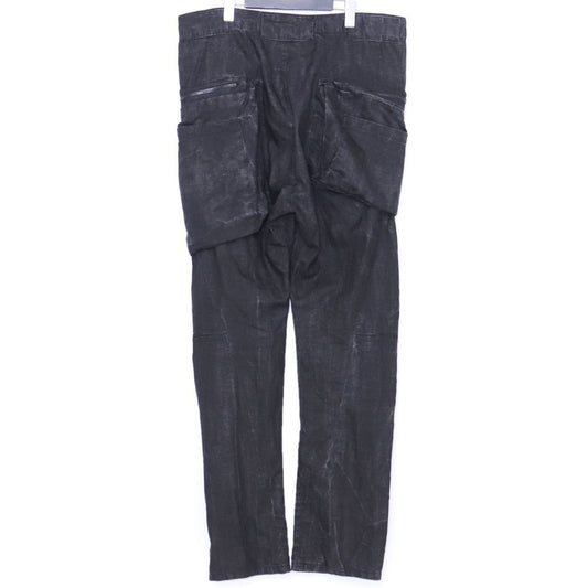 Nude: Masahiko Maruyama Linen India Ink Cargo Pants Size 3