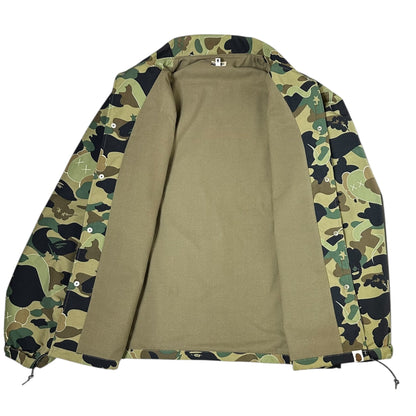 BAPE BY A BATHING APE KAWS 1st Camo Jacket Green Size M