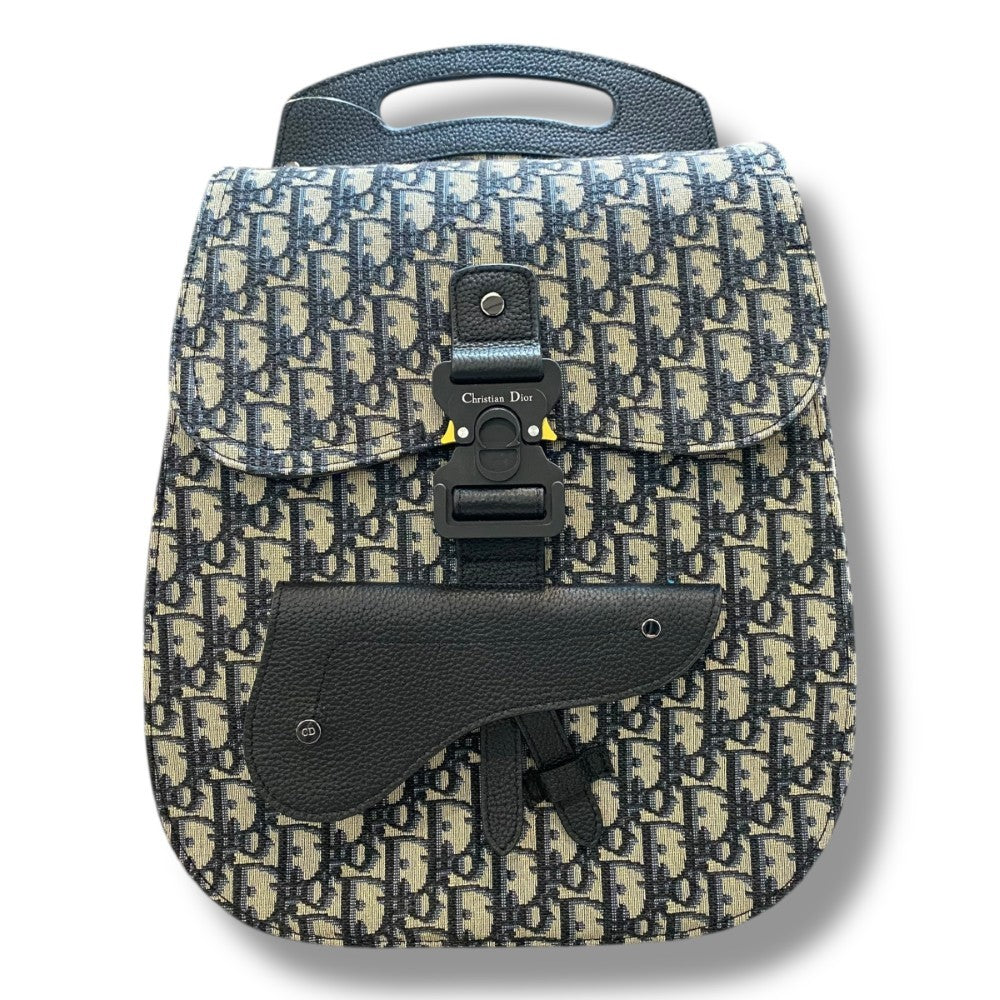 Dior Gray Gallop Oblique Jacquard Backpack Size F