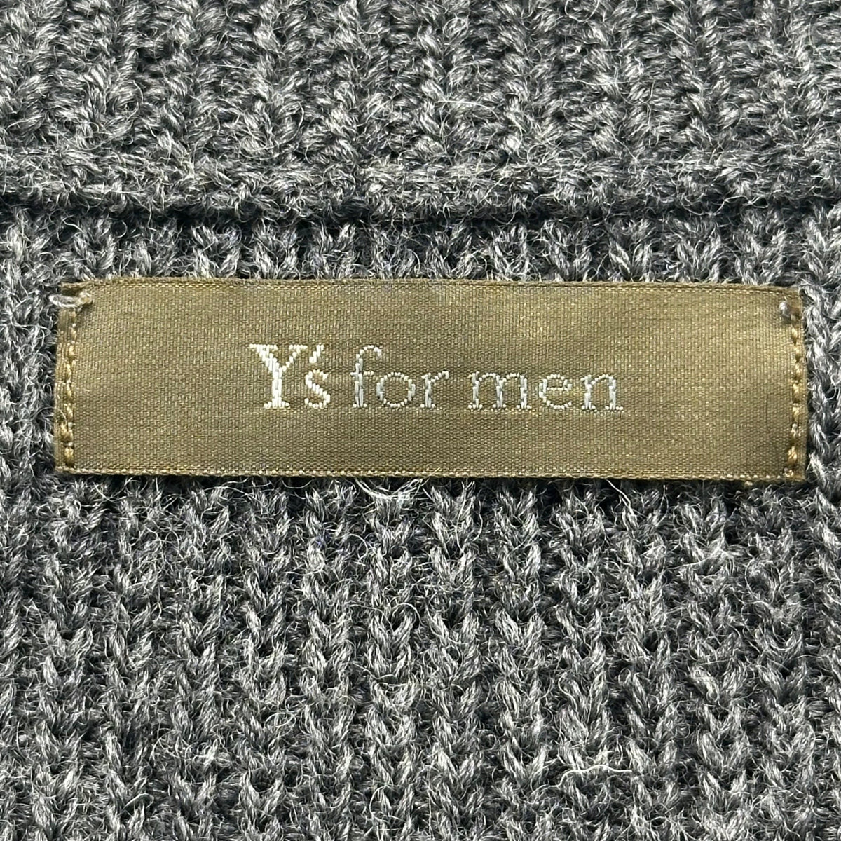 Y's for men 90s Wool Button Cardigan Gray Size 3