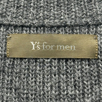 Y's for men 90s Wool Button Cardigan Gray Size 3