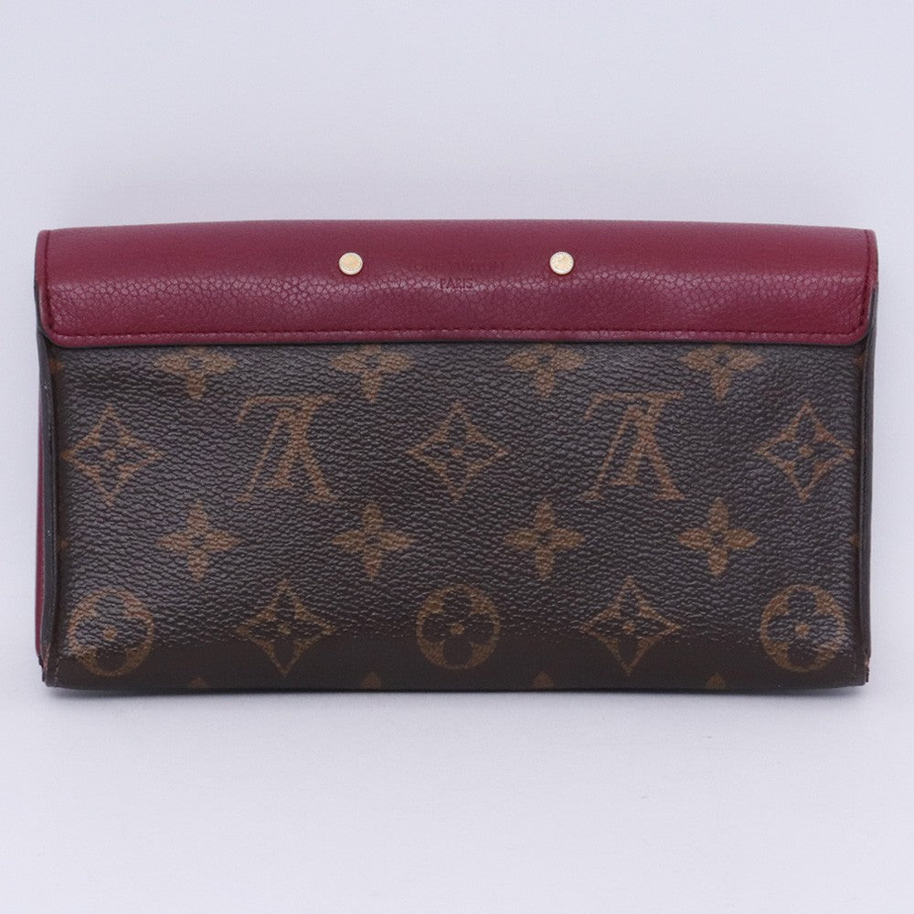 LOUIS VUITTON Monogram Portefeuille Wallet Brown Size F