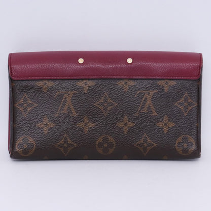 LOUIS VUITTON Monogram Portefeuille Wallet Brown Size F
