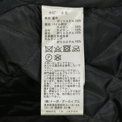 TOGA VIRILIS 22AW Fake Fur Coat Black Size 46