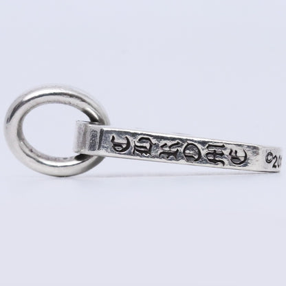 CHROME HEARTS Tiny Cutout Cross Dog Tag Silver Size F