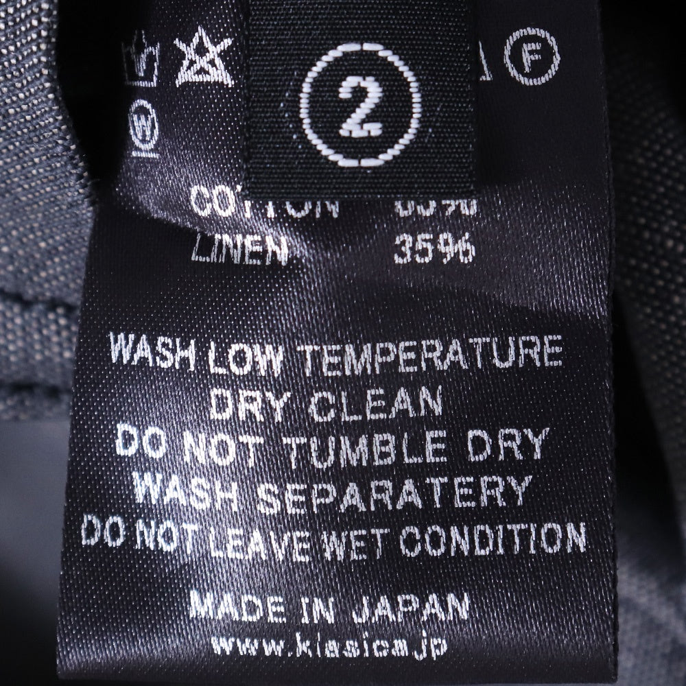 KLASICA 25SS Long Coverall Jacket Gray Denim Size 2