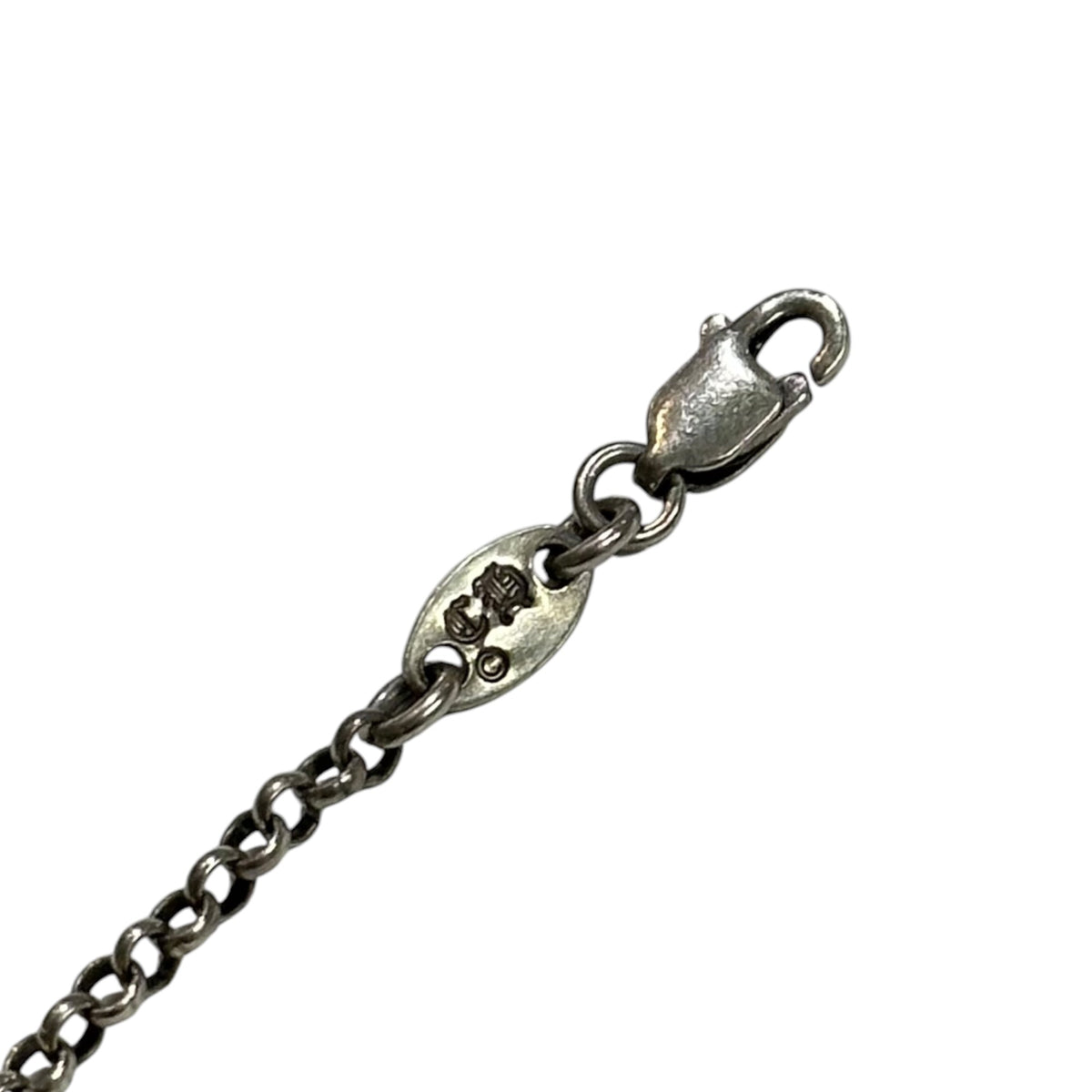 CHROME HEARTS CH Cross Baby Fat 18" Roll Necklace Silver