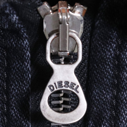 DIESEL D-KURZ Jacket in batavia-weave denim Black Size S