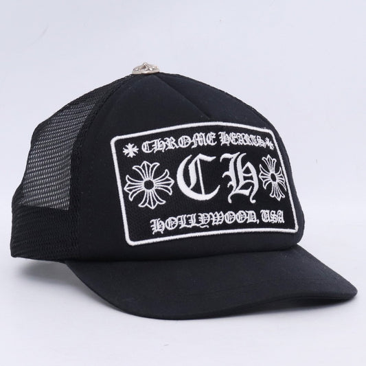 CHROME HEARTS Kids Trucker Cap Black Size ONE SIZE