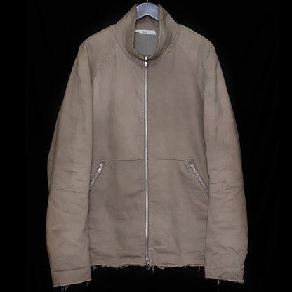 DAUB 23AW Stretch Raw Edge Zip-Up Jacket Beige Size 48