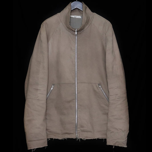 DAUB 23AW Stretch Raw Edge Zip-Up Jacket Beige Size 48