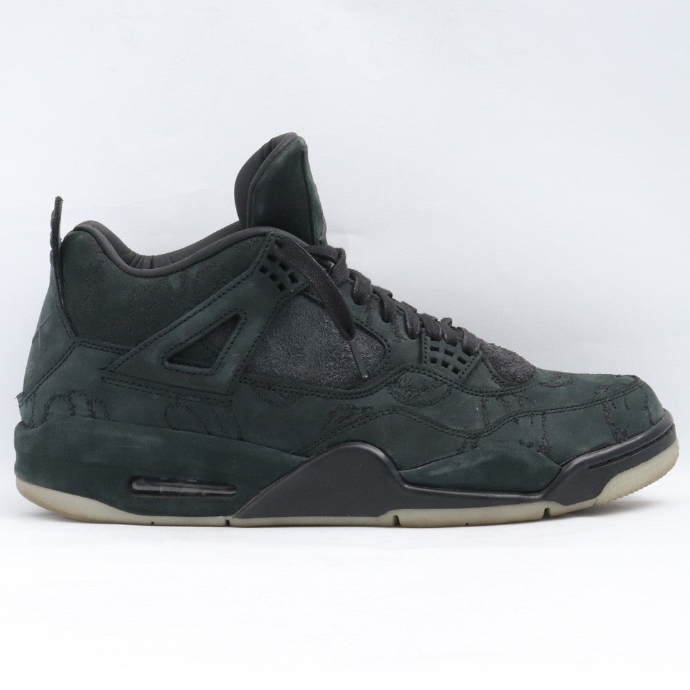 NIKE x KAWS Air Jordan 4 Retro Black Sneakers Size 28.5cm
