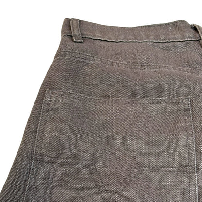 NO MAINTENANCE Baggy Carpenter Linen Pants Brown Size 32