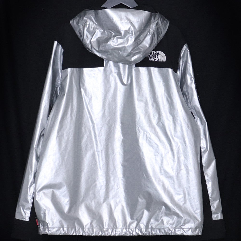 SUPREME 18SS TNF Metallic Mountain Jacket Silver Size L