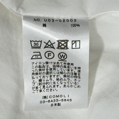 COMOLI 23SS Khadi Cotton Pullover Shirt Check Size 2
