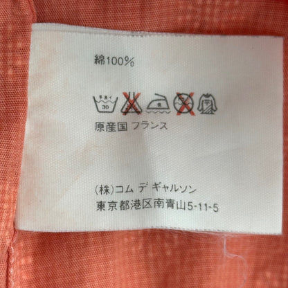 COMME des GARCONS SHIRT 90s Floral Check S/S Shirt Size M