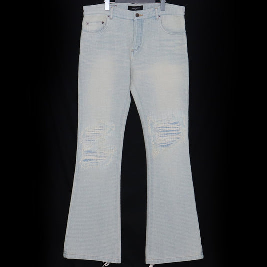 MLVINCE Sashiko Flare Jeans Indigo Size 34