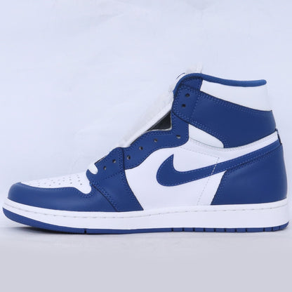 NIKE Air Jordan 1 Retro High OG Storm Blue Sneakers Size 27.5cm