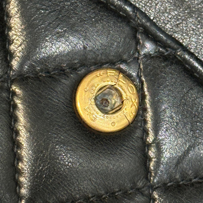 CHANEL 90s Vintage Matelasse Flap Handbag
