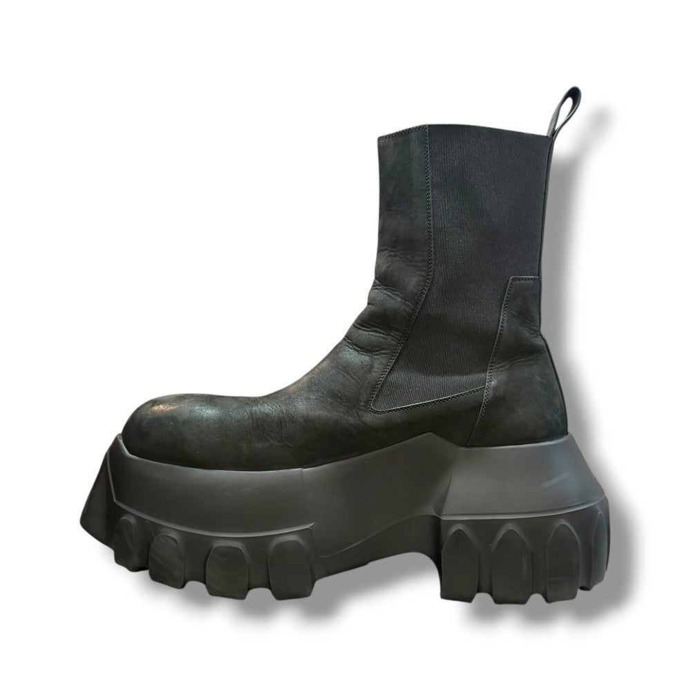 RICK OWENS Beatle Mega Tractor Boots Black Size EU 43