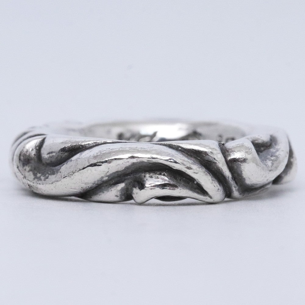 CHROME HEARTS SCRL Band Silver Ring Size ONE SIZE