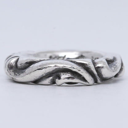 CHROME HEARTS SCRL Band Silver Ring Size ONE SIZE