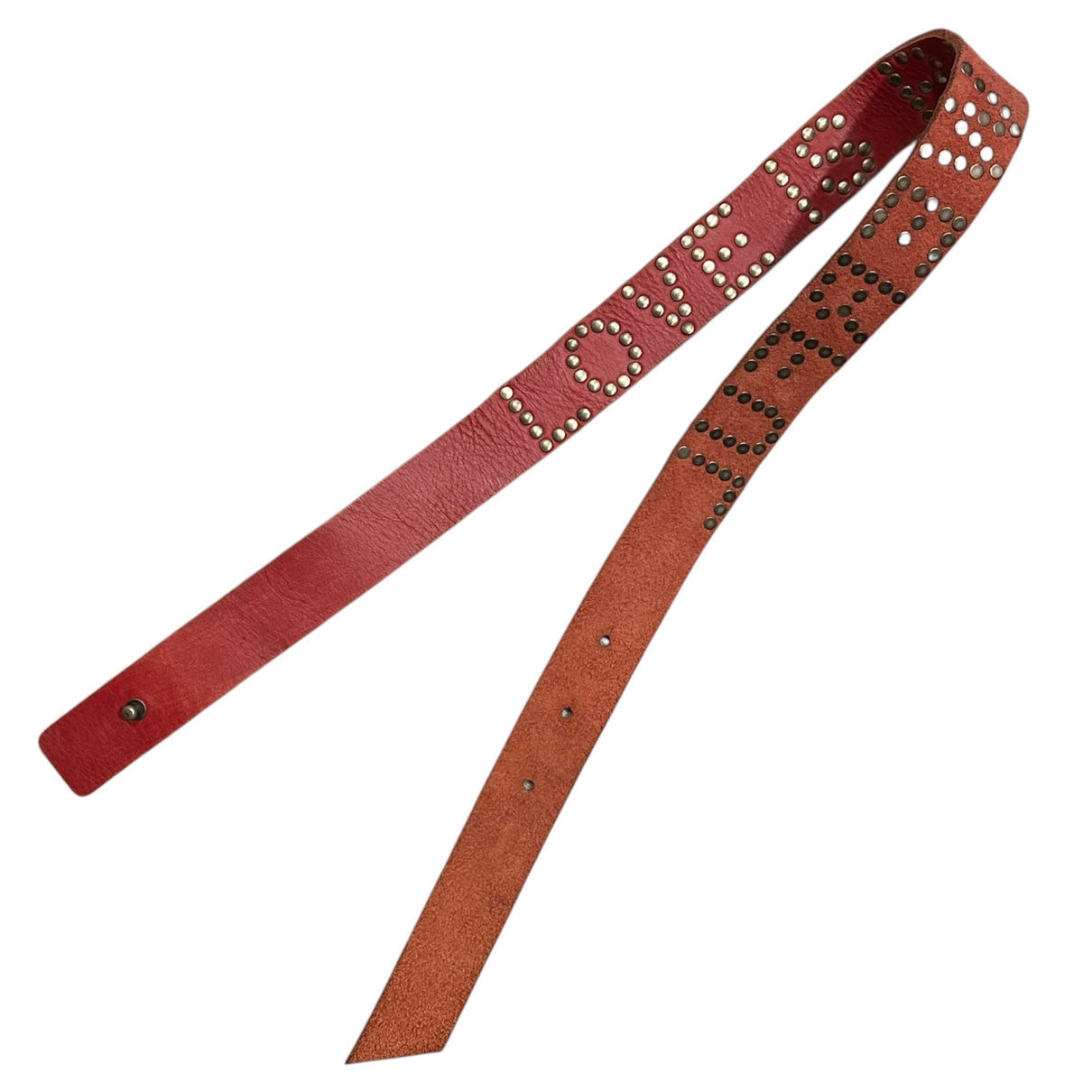 JUNYA WATANABE COMME des GARCONS 02AW Studded Belt Red