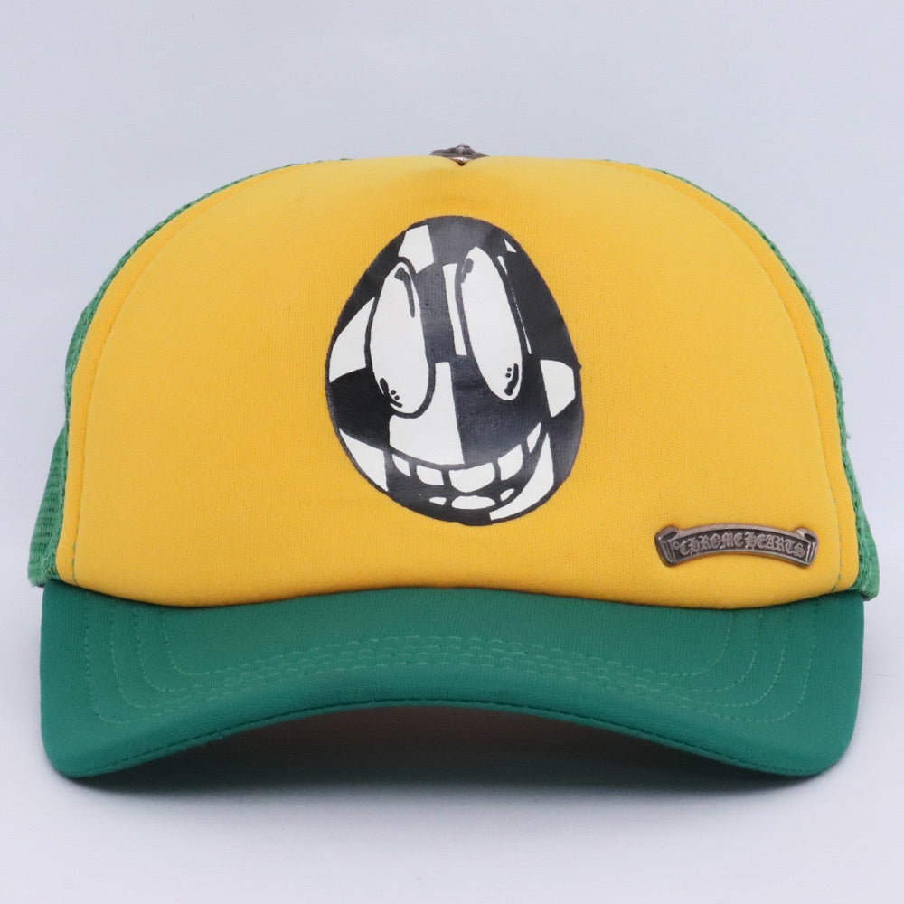 CHROME HEARTS x MATTYBOY Mesh Trucker Yellow Green Size F