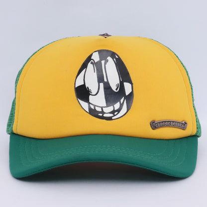 CHROME HEARTS x MATTYBOY Mesh Trucker Yellow Green Size F