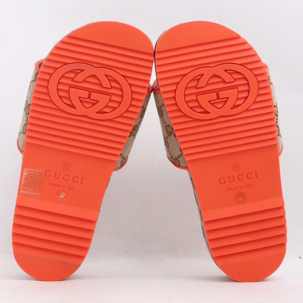 GUCCI x THE NORTH FACE GG Slide Sandals Beige Size 24cm