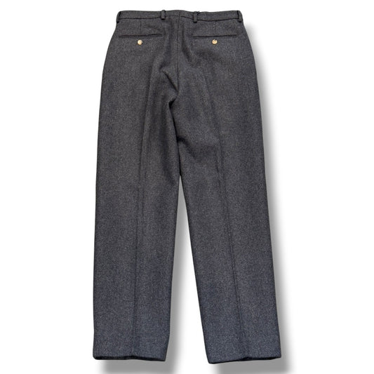 GUCCI 23SS Wool Cashmere Trousers Gray Size 48