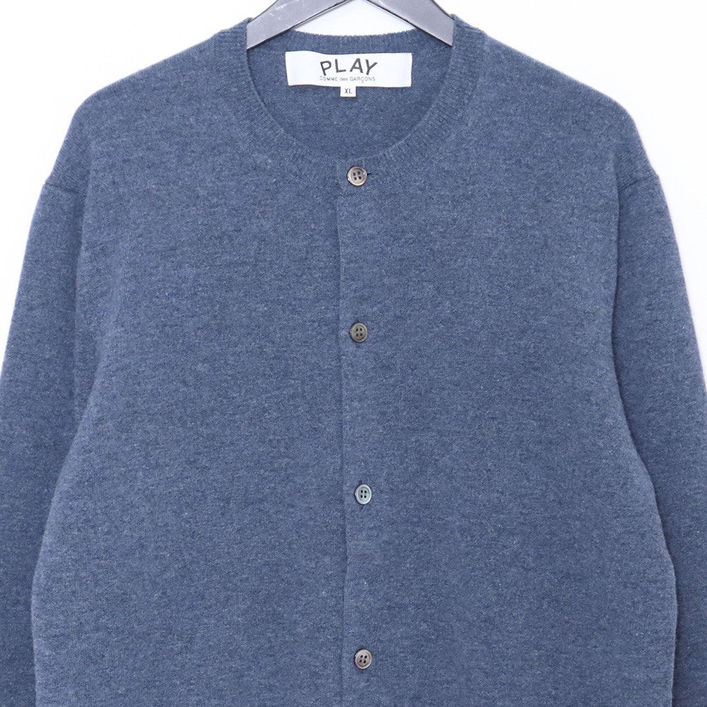 PLAY COMME des GARCONS 25AW Heart Logo Cardigan Blue Size XL