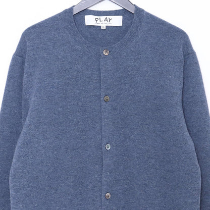 PLAY COMME des GARCONS 25AW Heart Logo Cardigan Blue Size XL