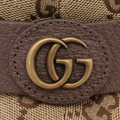 GUCCI GG Canvas Pattern Fedora Bucket Hat Beige Size M