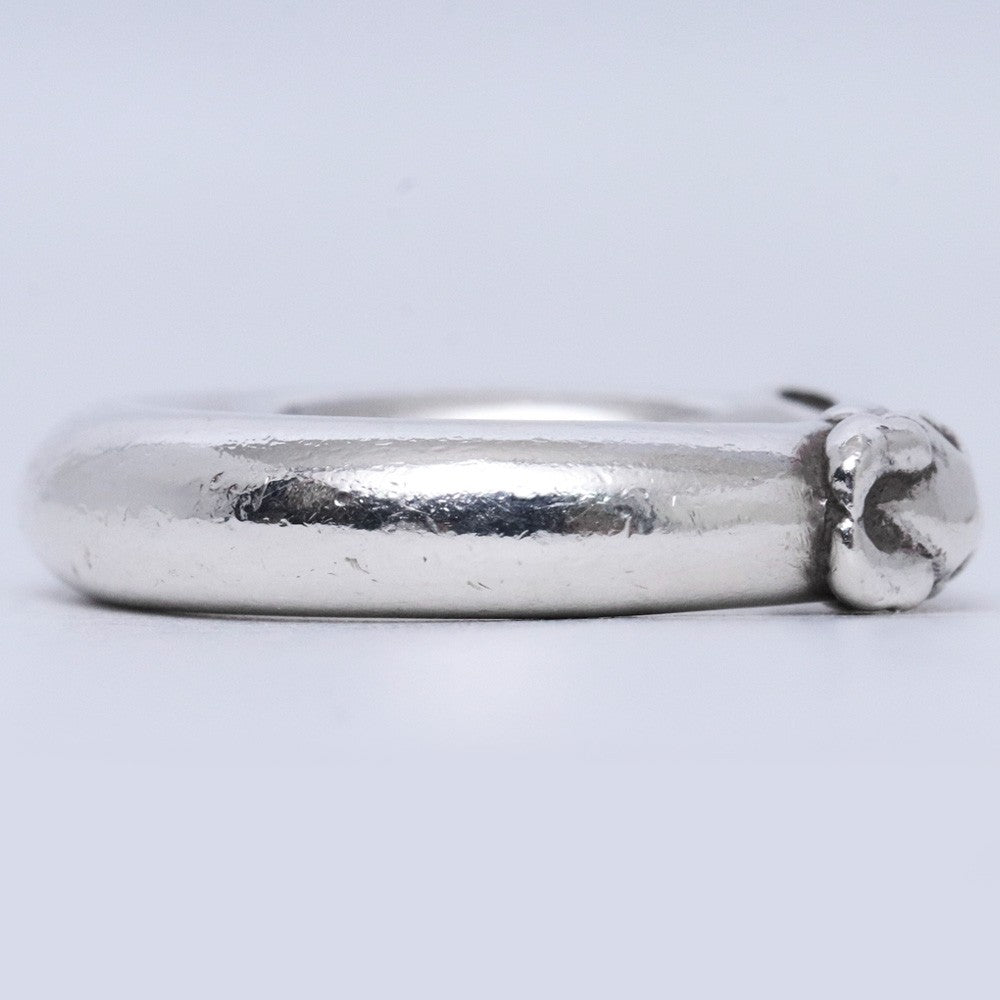 CHROME HEARTS Silver Double Dog Ring Size ONE SIZE