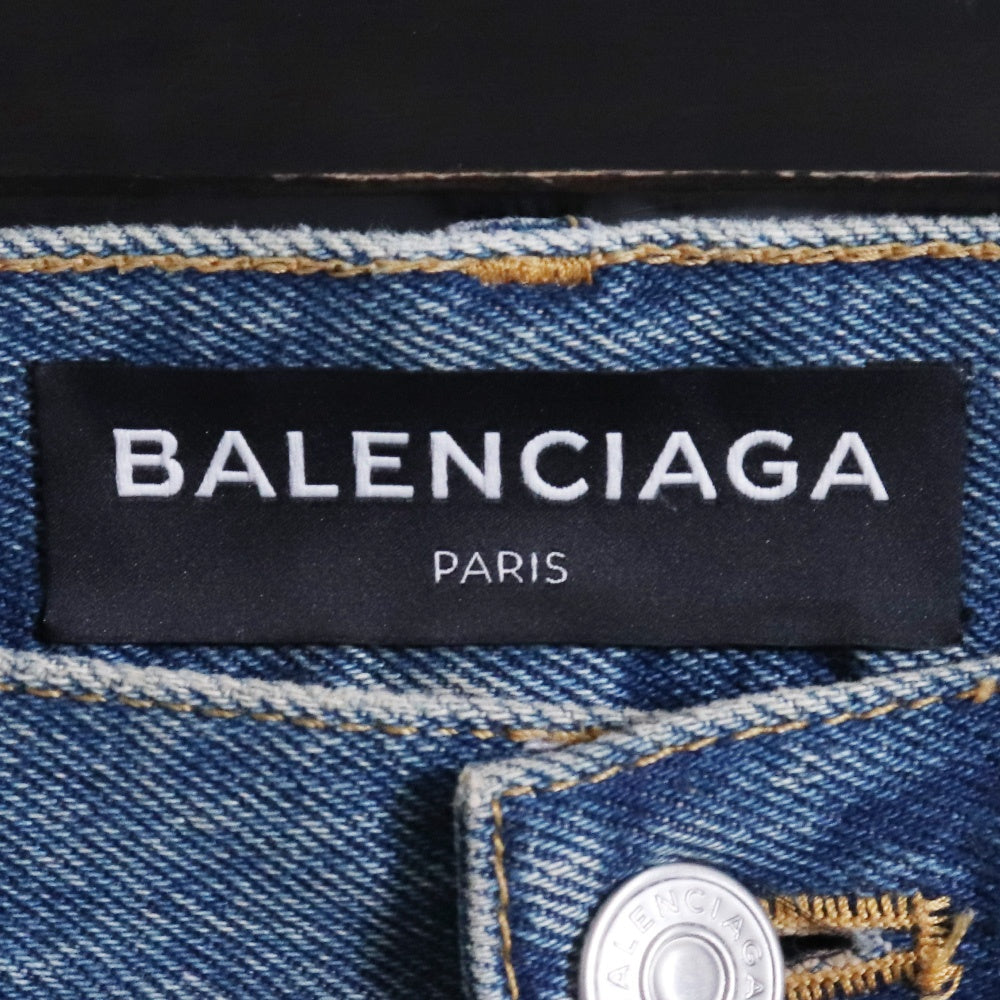 BALENCIAGA 17AW Button-Fly Denim Jeans Blue Size 31