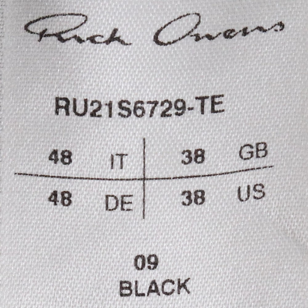 RICK OWENS 21SS Oversized Shirt Jacket Black Size 48